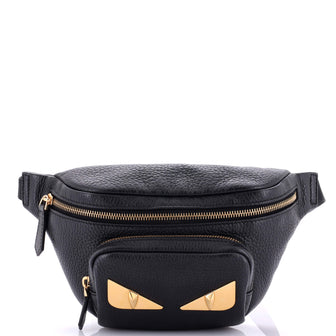 Fendi Front Pocket Monster Waist Bag Leather