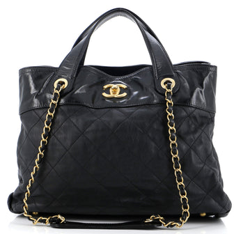 Chanel In The Mix Shopping Bag Quilted Calfskin Large