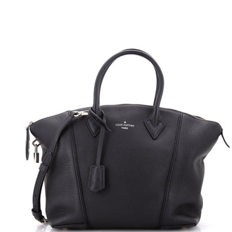 Louis Vuitton Soft Lockit Handbag Leather PM
