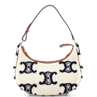 Celine Ava Bag Triomphe Embroidered Boucle Textile