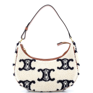 Celine Ava Bag Triomphe Embroidered Boucle Textile