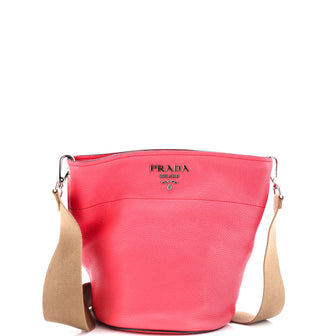 Prada Bucket Messenger Bag Vitello Daino Small