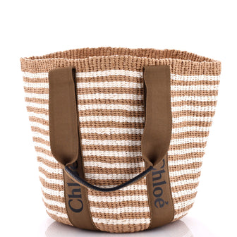 Chloe x Mifuko Woody Tote Raffia Large