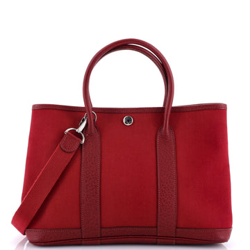 Hermes Garden Party Tote Toile and Leather 30