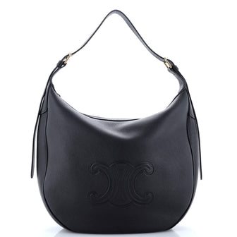 Celine Heloise Shoulder Bag Triomphe Embossed Leather