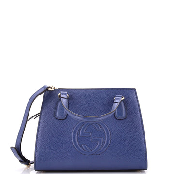 Gucci Soho Convertible Top Handle Satchel Leather Small