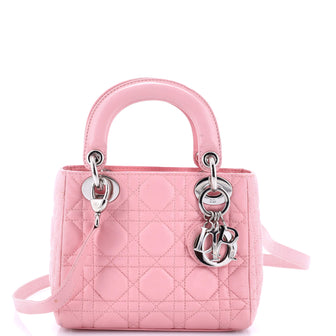 Christian Dior Lady Dior Bag Cannage Quilt Lambskin Mini