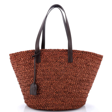 Saint Laurent Panier Monogram Basket Shopper Raffia Small