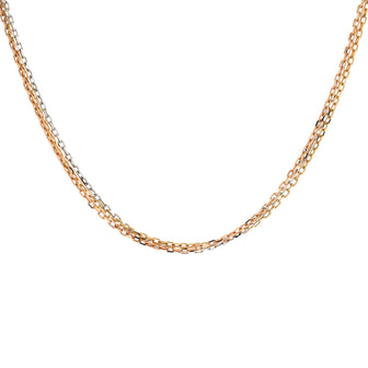 Cartier Trinity Chain Necklace 18K Tricolor Gold