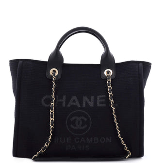 Chanel Deauville NM Tote Mixed Fibers Small