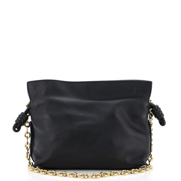 Loewe Flamenco Knot Donut Chain Clutch Leather Mini