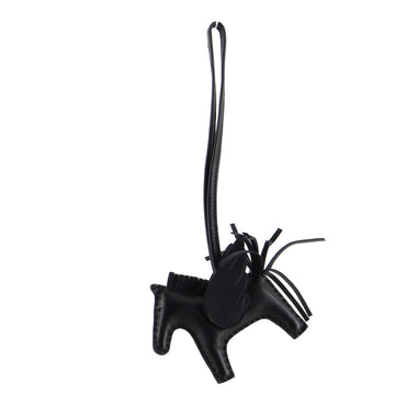 Hermes So Black Pegase Rodeo Bag Charm Leather PM