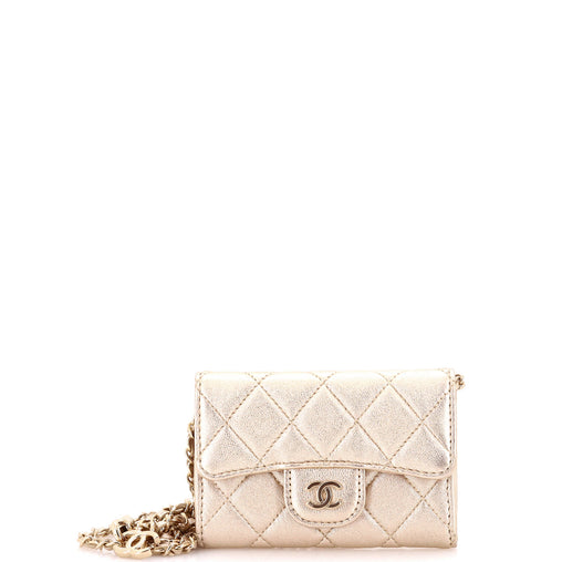 Chanel Classic Flap Chain Belt Bag Quilted Lambskin Mini 299841 display picture 3