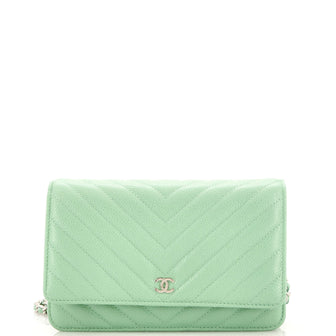 Chanel Wallet on Chain Chevron Caviar