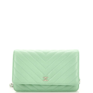 Chanel Wallet on Chain Chevron Caviar
