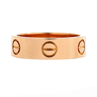 Cartier Love Band Ring 18K Rose Gold
