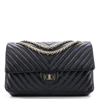 Chanel Reissue 2.55 Flap Bag Chevron Aged Calfskin 226