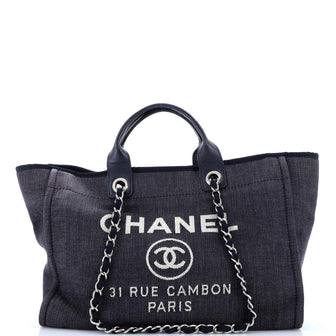 Chanel Deauville Tote Denim Medium