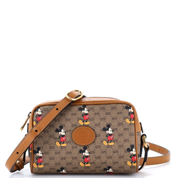 Gucci Disney Mickey Mouse Shoulder Bag Printed Mini GG Coated Canvas Mini