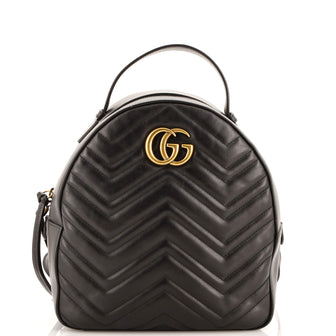 Gucci GG Marmont Backpack Matelasse Leather Small