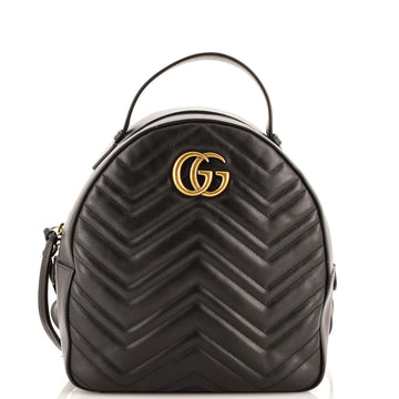 Gucci GG Marmont Backpack Matelasse Leather Small