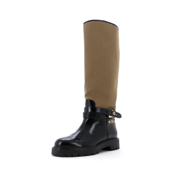 Louis Vuitton Women's Territory Flat High Ranger Boots Canvas and Leather
