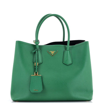 Prada Cuir Double Tote Saffiano Leather Large
