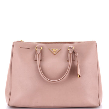 Prada Double Zip Lux Tote Saffiano Leather Large