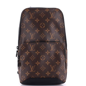 Louis Vuitton Avenue Sling Bag Macassar Monogram Canvas