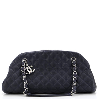 Chanel Just Mademoiselle Bag Quilted Caviar Medium