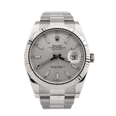 Rolex Oyster Perpetual Datejust Automatic Watch Stainless Steel and White Gold 41