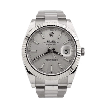 Rolex Oyster Perpetual Datejust Automatic Watch Stainless Steel and White Gold 41