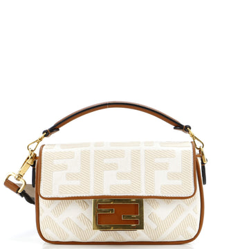 Fendi Baguette NM Bag Zucca Embroidered Canvas Mini