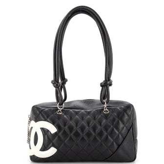 Chanel Cambon Bowler Bag Quilted Leather Medium