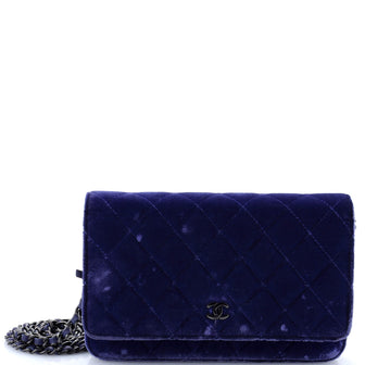Chanel Wallet on Chain Quilted Velvet