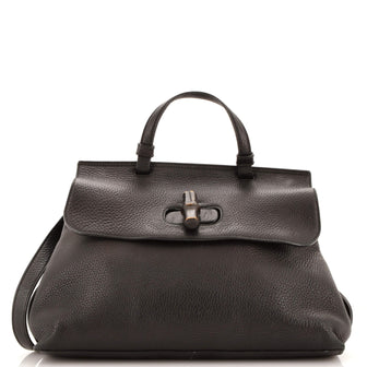 Gucci Bamboo Daily Top Handle Bag Leather Medium