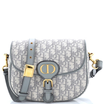 Christian Dior Bobby Flap Bag Oblique Canvas Medium