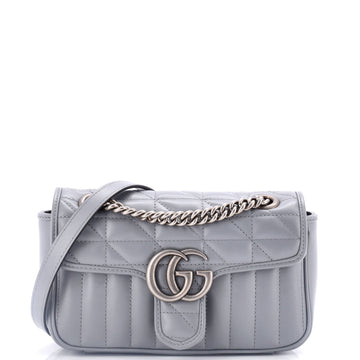 Gucci GG Marmont Flap Bag Mixed Matelasse Leather Mini