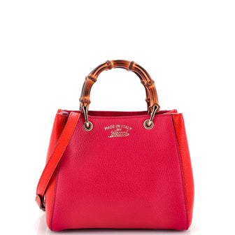Gucci Bamboo Shopper Tote Leather Mini