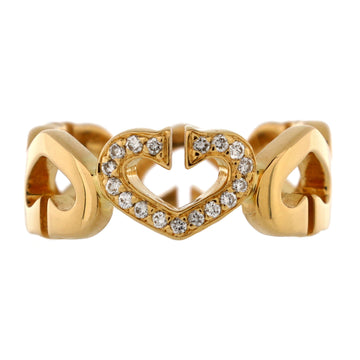 Cartier C Heart de Cartier Ring 18K Yellow Gold with Diamonds