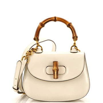 Gucci Bamboo 1947 Top Handle Bag Leather Mini