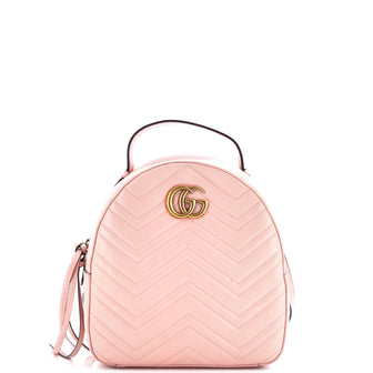 Gucci GG Marmont Backpack Matelasse Leather Small
