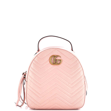 Gucci GG Marmont Backpack Matelasse Leather Small