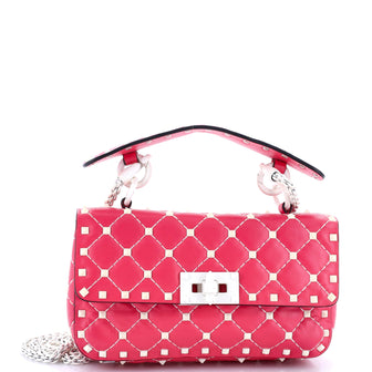 Valentino Garavani Free Rockstud Spike Flap Bag Quilted Leather Small