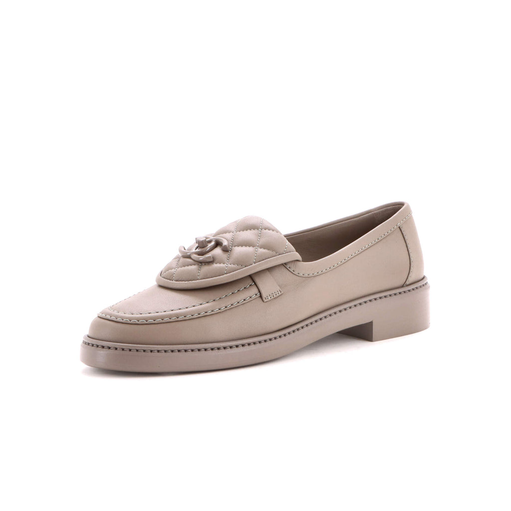 Chanel Women's CC Loafers Quilted Leather 300223