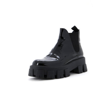 Prada Women's Monolith Chelsea Boots Patent