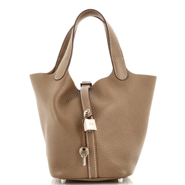 Hermes Picotin Lock Bag Clemence PM