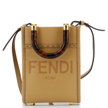Fendi Sunshine Shopper Tote Leather Mini