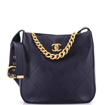 Chanel Easy Mood Hobo Quilted Calfskin