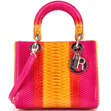Christian Dior Lady Dior Bag Python Medium